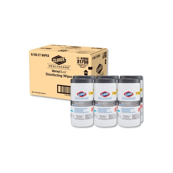 Clorox Clorox® Healthcare® Versasure Cleaner Disinfectant Wipes, 1Ply